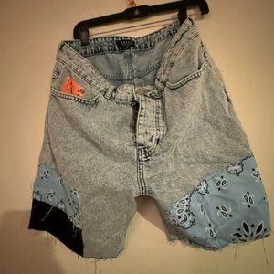 men’s boohoo Blue Denim shorts